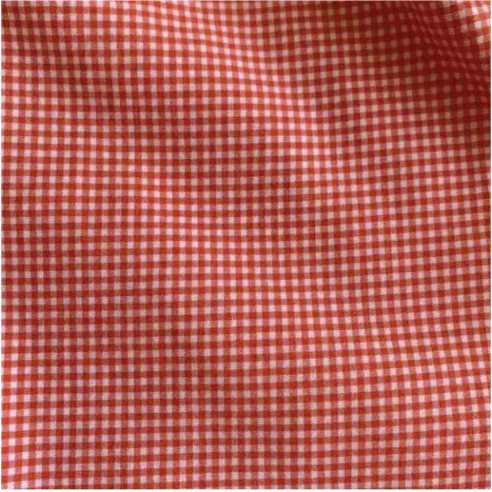 J. Crew Gingham Orange and White Button Down Long Sleeve Shirt Size Medium